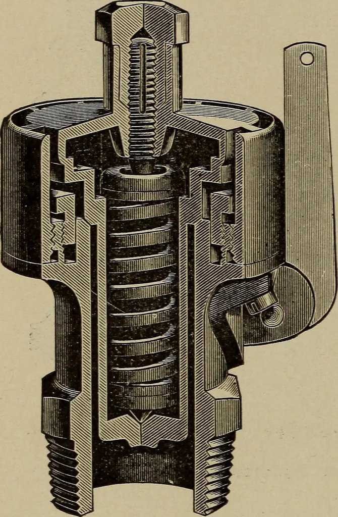 An illustration from Cyclopedia of locomotive engineering, with examination questions and answers; a practical manual on the construction care and management of modern locomotives, 1916, leaf 413