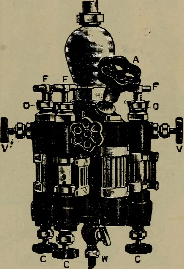 An illustration from Cyclopedia of locomotive engineering, with examination questions and answers; a practical manual on the construction care and management of modern locomotives, 1916, leaf 416
