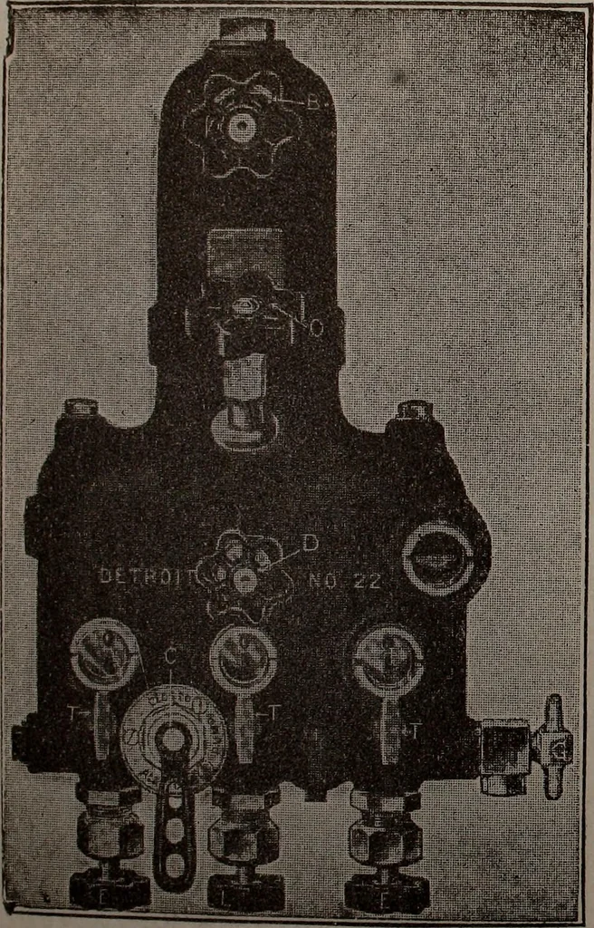 An illustration from Cyclopedia of locomotive engineering, with examination questions and answers; a practical manual on the construction care and management of modern locomotives, 1916, leaf 426