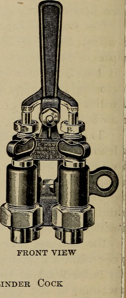 An illustration from Cyclopedia of locomotive engineering, with examination questions and answers; a practical manual on the construction care and management of modern locomotives, 1916, leaf 435