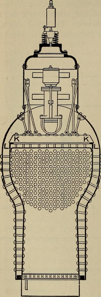 An illustration from Cyclopedia of locomotive engineering, with examination questions and answers; a practical manual on the construction care and management of modern locomotives, 1916, leaf 49