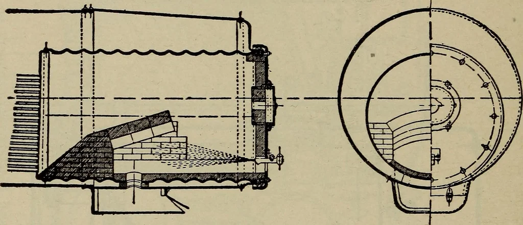 An illustration from Cyclopedia of locomotive engineering, with examination questions and answers; a practical manual on the construction care and management of modern locomotives, 1916, leaf 507