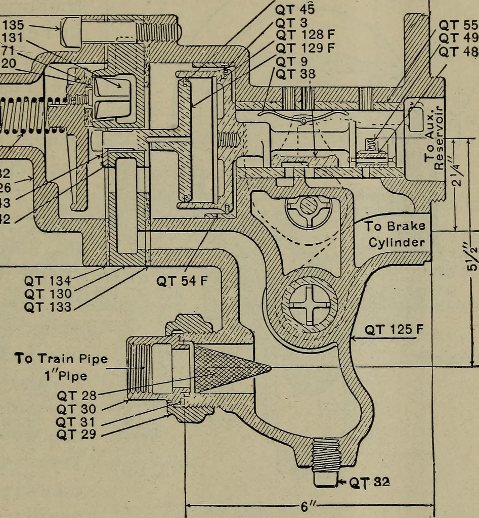 An illustration from Cyclopedia of locomotive engineering, with examination questions and answers; a practical manual on the construction care and management of modern locomotives, 1916, leaf 658