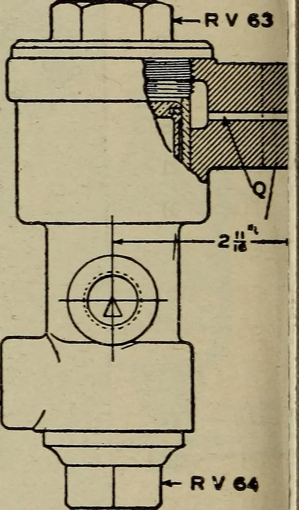 An illustration from Cyclopedia of locomotive engineering, with examination questions and answers; a practical manual on the construction care and management of modern locomotives, 1916, leaf 705