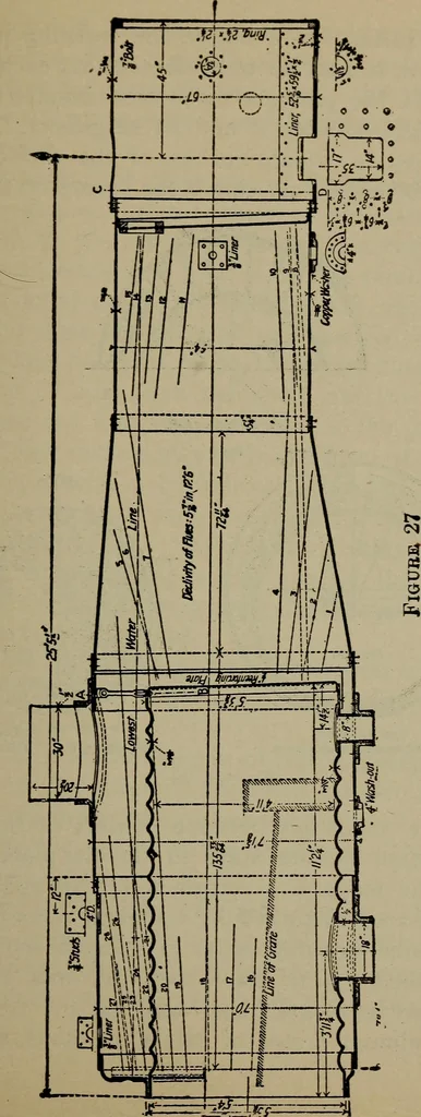 An illustration from Cyclopedia of locomotive engineering, with examination questions and answers; a practical manual on the construction care and management of modern locomotives, 1916, leaf 74