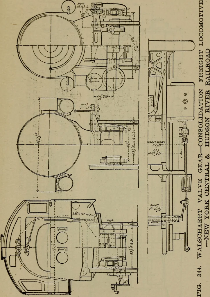 An illustration from Cyclopedia of locomotive engineering, with examination questions and answers; a practical manual on the construction care and management of modern locomotives, 1916, leaf 826