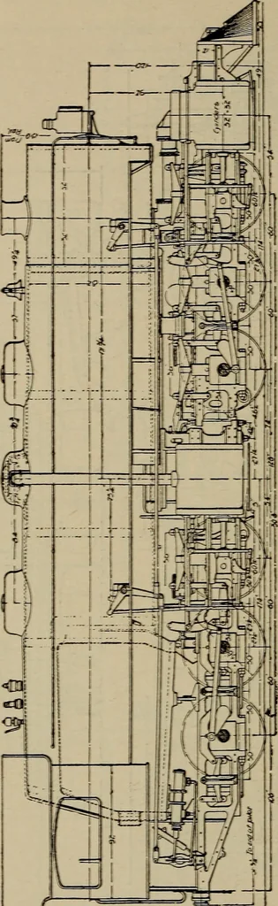 An illustration from Cyclopedia of locomotive engineering, with examination questions and answers; a practical manual on the construction care and management of modern locomotives, 1916, leaf 827