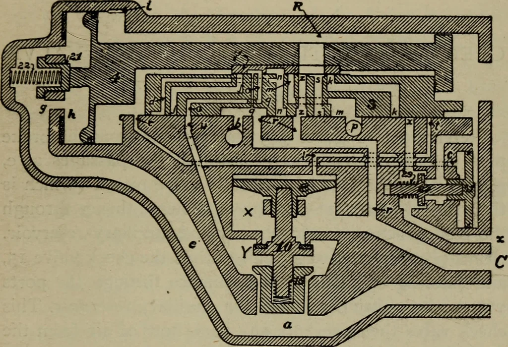 An illustration from Cyclopedia of locomotive engineering, with examination questions and answers; a practical manual on the construction care and management of modern locomotives, 1916, leaf 844