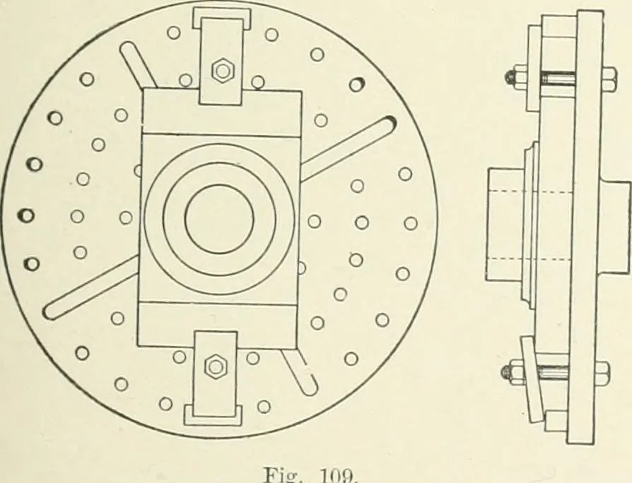 An illustration from Cyclopedia of mechanical engineering; a general reference work. Editor-in-chief Howard Monroe Raymond. Assisted by a corps of mechanical engineers, technical experts, and designers of the highest professional standing, 1908, leaf 105