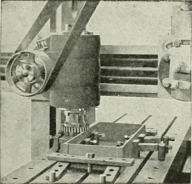 An illustration from Cyclopedia of mechanical engineering; a general reference work. Editor-in-chief Howard Monroe Raymond. Assisted by a corps of mechanical engineers, technical experts, and designers of the highest professional standing, 1908, leaf 201