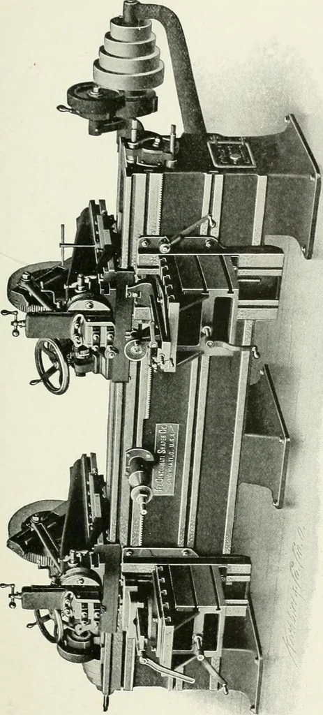 An illustration from Cyclopedia of mechanical engineering; a general reference work. Editor-in-chief Howard Monroe Raymond. Assisted by a corps of mechanical engineers, technical experts, and designers of the highest professional standing, 1908, leaf 233