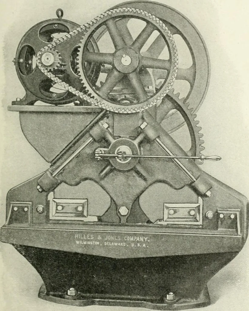 An illustration from Cyclopedia of mechanical engineering; a general reference work. Editor-in-chief Howard Monroe Raymond. Assisted by a corps of mechanical engineers, technical experts, and designers of the highest professional standing, 1908, leaf 263