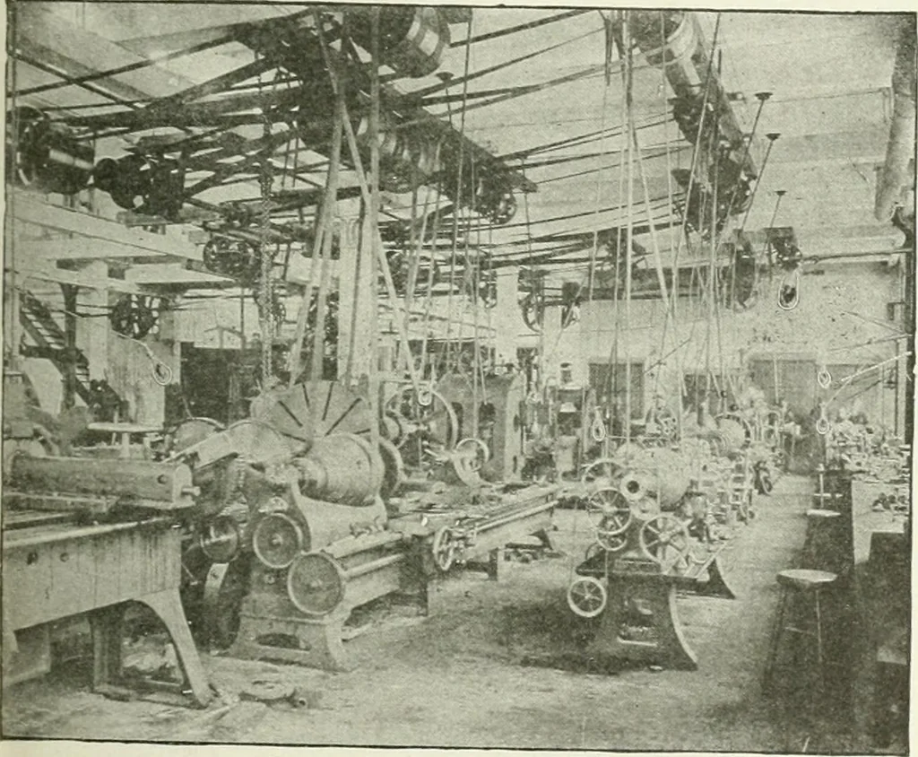 An illustration from Cyclopedia of mechanical engineering; a general reference work. Editor-in-chief Howard Monroe Raymond. Assisted by a corps of mechanical engineers, technical experts, and designers of the highest professional standing, 1908, leaf 289