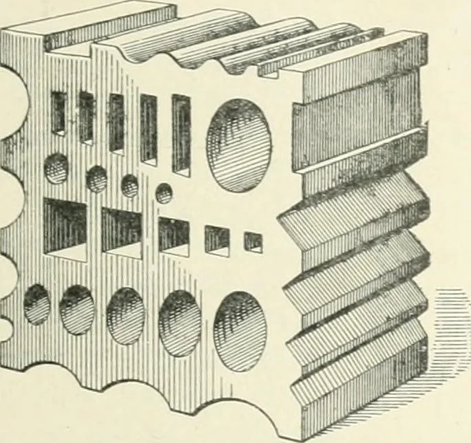 An illustration from Cyclopedia of mechanical engineering; a general reference work. Editor-in-chief Howard Monroe Raymond. Assisted by a corps of mechanical engineers, technical experts, and designers of the highest professional standing, 1908, leaf 309