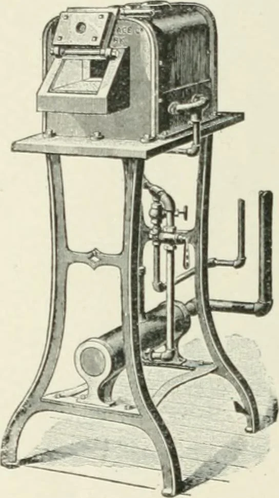 An illustration from Cyclopedia of mechanical engineering; a general reference work. Editor-in-chief Howard Monroe Raymond. Assisted by a corps of mechanical engineers, technical experts, and designers of the highest professional standing, 1908, leaf 404