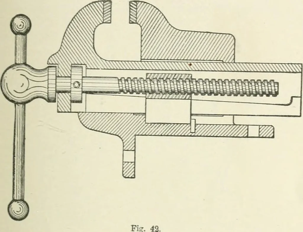 An illustration from Cyclopedia of mechanical engineering; a general reference work. Editor-in-chief Howard Monroe Raymond. Assisted by a corps of mechanical engineers, technical experts, and designers of the highest professional standing, 1908, leaf 51