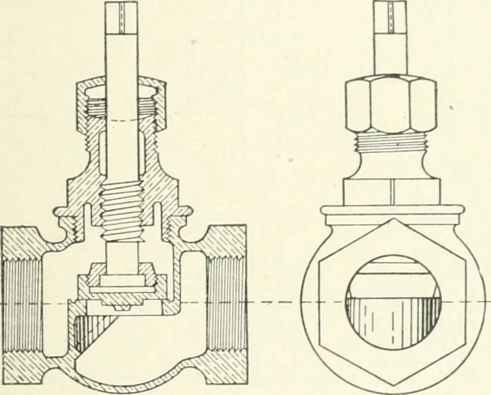 An illustration from Cyclopedia of mechanical engineering; a general reference work. Editor-in-chief Howard Monroe Raymond. Assisted by a corps of mechanical engineers, technical experts, and designers of the highest professional standing, 1908, leaf 156