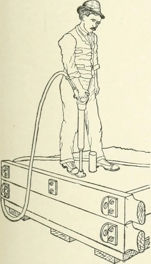 An illustration from Cyclopedia of mechanical engineering; a general reference work. Editor-in-chief Howard Monroe Raymond. Assisted by a corps of mechanical engineers, technical experts, and designers of the highest professional standing, 1908, leaf 194