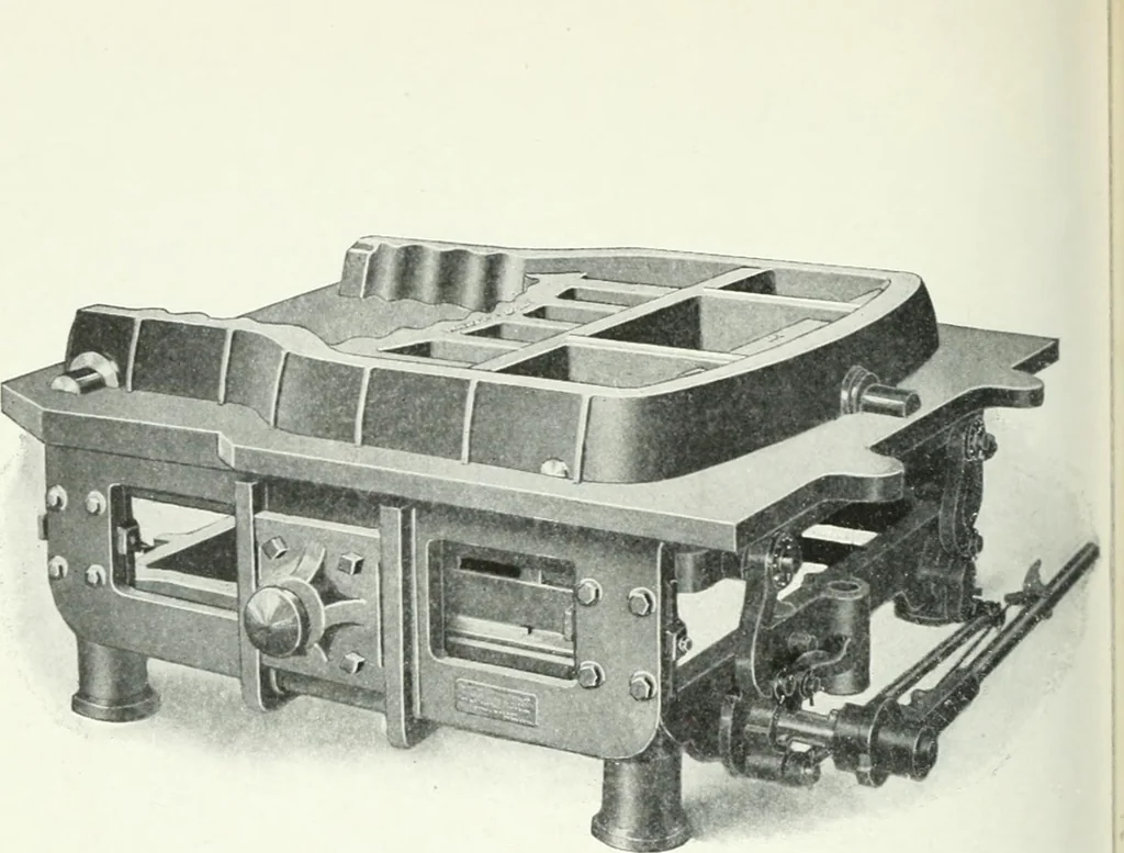 An illustration from Cyclopedia of mechanical engineering; a general reference work. Editor-in-chief Howard Monroe Raymond. Assisted by a corps of mechanical engineers, technical experts, and designers of the highest professional standing, 1908, leaf 217