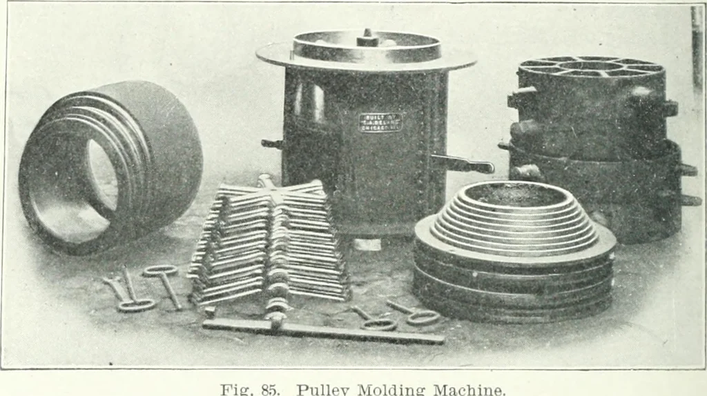 An illustration from Cyclopedia of mechanical engineering; a general reference work. Editor-in-chief Howard Monroe Raymond. Assisted by a corps of mechanical engineers, technical experts, and designers of the highest professional standing, 1908, leaf 245