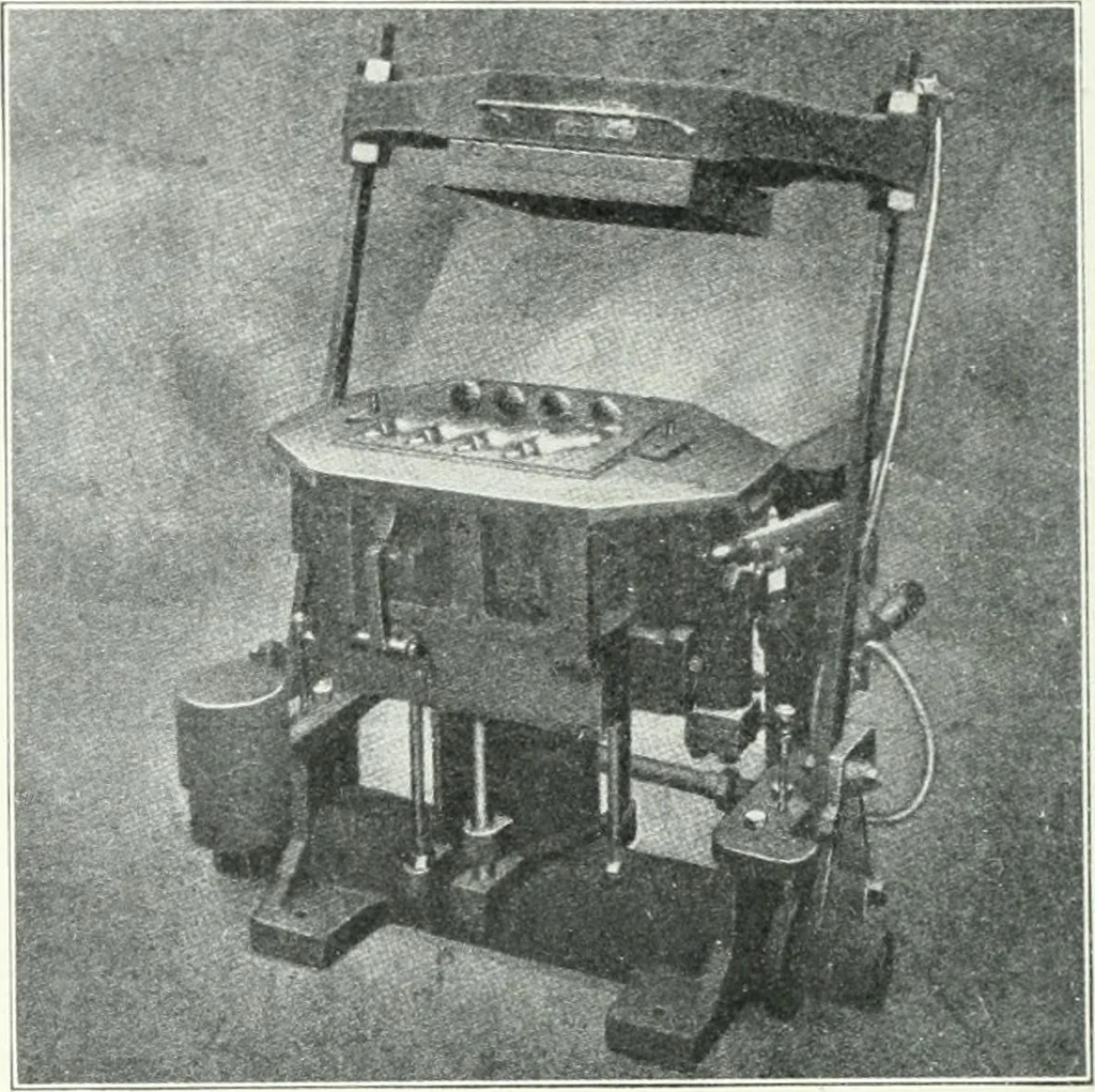 An illustration from Cyclopedia of mechanical engineering; a general reference work. Editor-in-chief Howard Monroe Raymond. Assisted by a corps of mechanical engineers, technical experts, and designers of the highest professional standing, 1908, leaf 249
