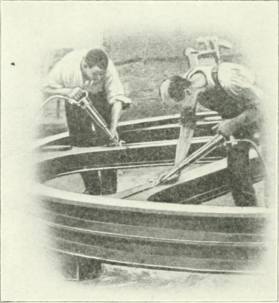 An illustration from Cyclopedia of mechanical engineering; a general reference work. Editor-in-chief Howard Monroe Raymond. Assisted by a corps of mechanical engineers, technical experts, and designers of the highest professional standing, 1908, leaf 295