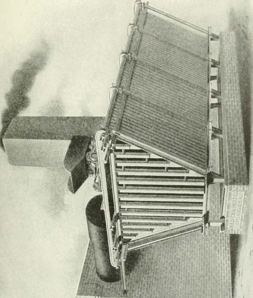 An illustration from Cyclopedia of mechanical engineering; a general reference work. Editor-in-chief Howard Monroe Raymond. Assisted by a corps of mechanical engineers, technical experts, and designers of the highest professional standing, 1908, leaf 354
