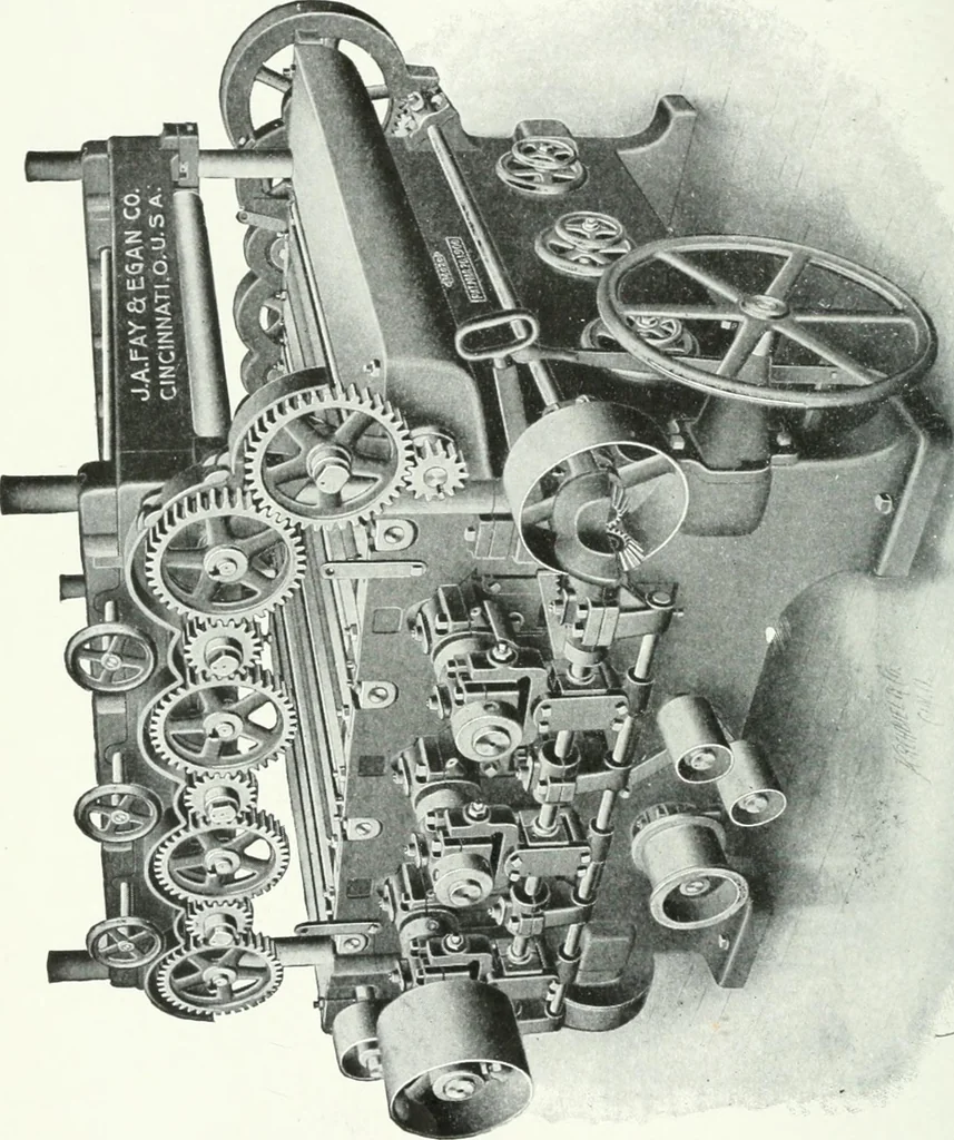 An illustration from Cyclopedia of mechanical engineering; a general reference work. Editor-in-chief Howard Monroe Raymond. Assisted by a corps of mechanical engineers, technical experts, and designers of the highest professional standing, 1908, leaf 57