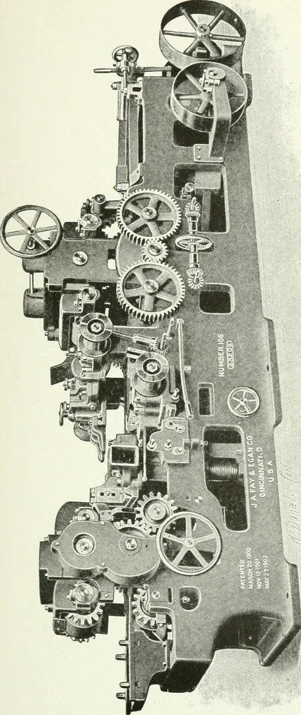 An illustration from Cyclopedia of mechanical engineering; a general reference work. Editor-in-chief Howard Monroe Raymond. Assisted by a corps of mechanical engineers, technical experts, and designers of the highest professional standing, 1908, leaf 74