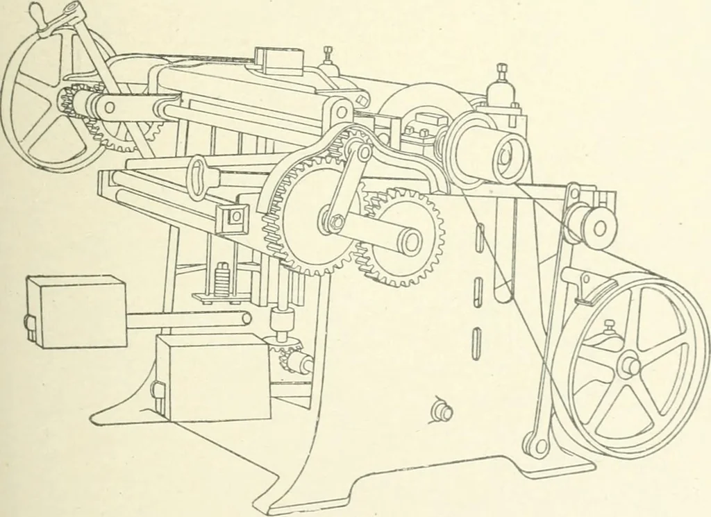 An illustration from Cyclopedia of mechanical engineering; a general reference work. Editor-in-chief Howard Monroe Raymond. Assisted by a corps of mechanical engineers, technical experts, and designers of the highest professional standing, 1908, leaf 78