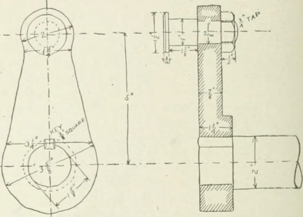 An illustration from Cyclopedia of mechanical engineering; a general reference work. Editor-in-chief Howard Monroe Raymond. Assisted by a corps of mechanical engineers, technical experts, and designers of the highest professional standing, 1908, leaf 121