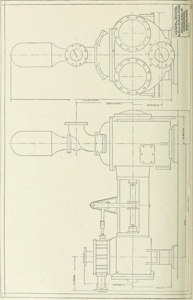 An illustration from Cyclopedia of mechanical engineering; a general reference work. Editor-in-chief Howard Monroe Raymond. Assisted by a corps of mechanical engineers, technical experts, and designers of the highest professional standing, 1908, leaf 189