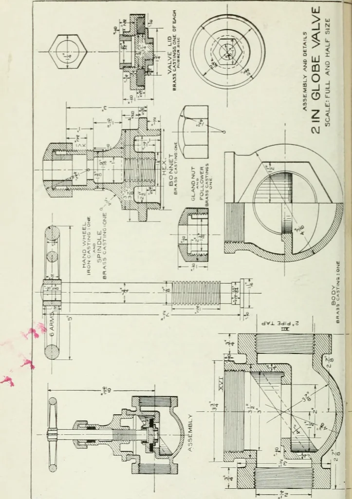 An illustration from Cyclopedia of mechanical engineering; a general reference work. Editor-in-chief Howard Monroe Raymond. Assisted by a corps of mechanical engineers, technical experts, and designers of the highest professional standing, 1908, leaf 21