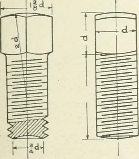 An illustration from Cyclopedia of mechanical engineering; a general reference work. Editor-in-chief Howard Monroe Raymond. Assisted by a corps of mechanical engineers, technical experts, and designers of the highest professional standing, 1908, leaf 376