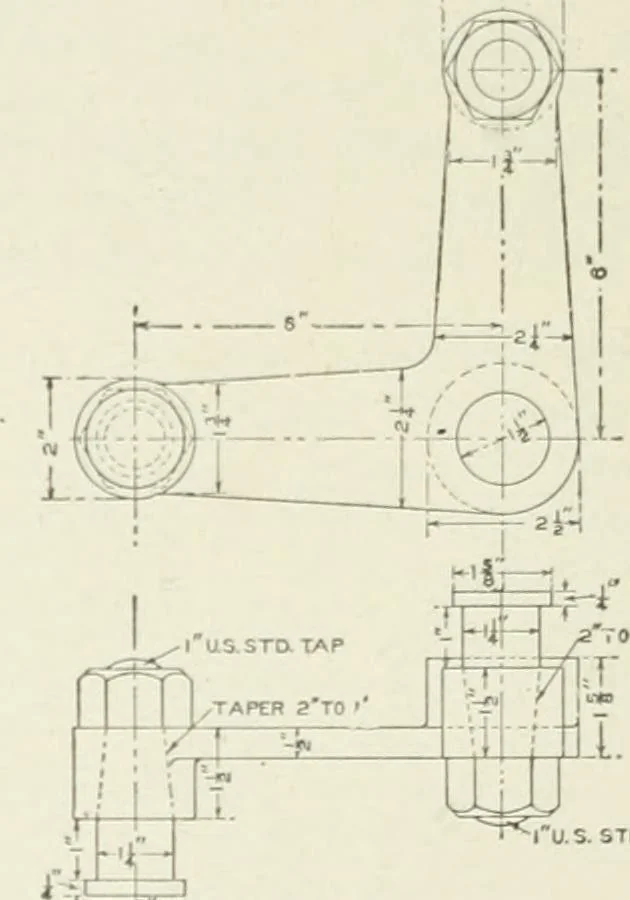 An illustration from Cyclopedia of mechanical engineering; a general reference work. Editor-in-chief Howard Monroe Raymond. Assisted by a corps of mechanical engineers, technical experts, and designers of the highest professional standing, 1908, leaf 75