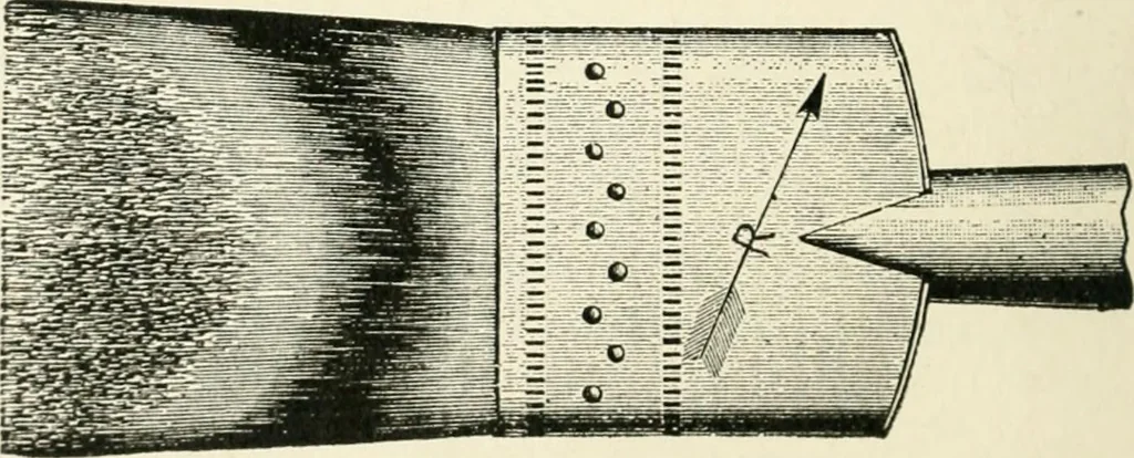 An illustration from Cyclopedia of painting : containing useful and valuable information on the following subjects : adulteration of paint, blistering of paint, brushes, calcimining, carriage painting, china painting, colors, color harmony, color mixing, color testing, exterior painting, gilding, graining, house painting, marbling, mildew, oils and driers, oil painting on glass, painting a bath tub, painting in distemper, paperhanger's tools, paperhanging, pigments, plain oil painting, primary colors, priming, scenic painting, sign painting, stains, staining, stencilling, turpentine, varnishes, varnishing, water color painting, when not to paint, practical points on painting, useful information, 1908, leaf 20