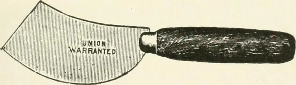 An illustration from Cyclopedia of painting : containing useful and valuable information on the following subjects : adulteration of paint, blistering of paint, brushes, calcimining, carriage painting, china painting, colors, color harmony, color mixing, color testing, exterior painting, gilding, graining, house painting, marbling, mildew, oils and driers, oil painting on glass, painting a bath tub, painting in distemper, paperhanger's tools, paperhanging, pigments, plain oil painting, primary colors, priming, scenic painting, sign painting, stains, staining, stencilling, turpentine, varnishes, varnishing, water color painting, when not to paint, practical points on painting, useful information, 1908, leaf 279