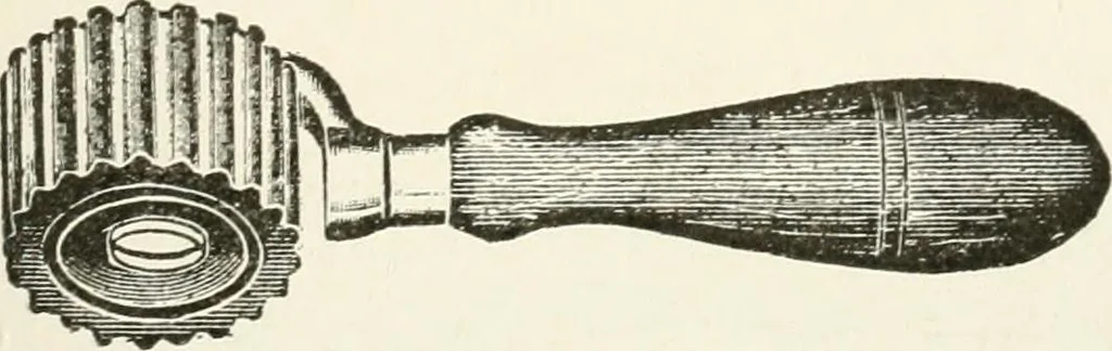 An illustration from Cyclopedia of painting : containing useful and valuable information on the following subjects : adulteration of paint, blistering of paint, brushes, calcimining, carriage painting, china painting, colors, color harmony, color mixing, color testing, exterior painting, gilding, graining, house painting, marbling, mildew, oils and driers, oil painting on glass, painting a bath tub, painting in distemper, paperhanger's tools, paperhanging, pigments, plain oil painting, primary colors, priming, scenic painting, sign painting, stains, staining, stencilling, turpentine, varnishes, varnishing, water color painting, when not to paint, practical points on painting, useful information, 1908, leaf 281
