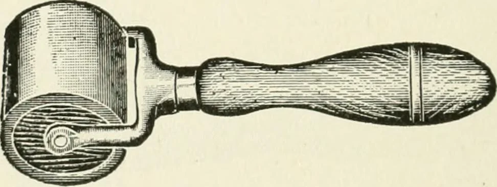 An illustration from Cyclopedia of painting : containing useful and valuable information on the following subjects : adulteration of paint, blistering of paint, brushes, calcimining, carriage painting, china painting, colors, color harmony, color mixing, color testing, exterior painting, gilding, graining, house painting, marbling, mildew, oils and driers, oil painting on glass, painting a bath tub, painting in distemper, paperhanger's tools, paperhanging, pigments, plain oil painting, primary colors, priming, scenic painting, sign painting, stains, staining, stencilling, turpentine, varnishes, varnishing, water color painting, when not to paint, practical points on painting, useful information, 1908, leaf 282