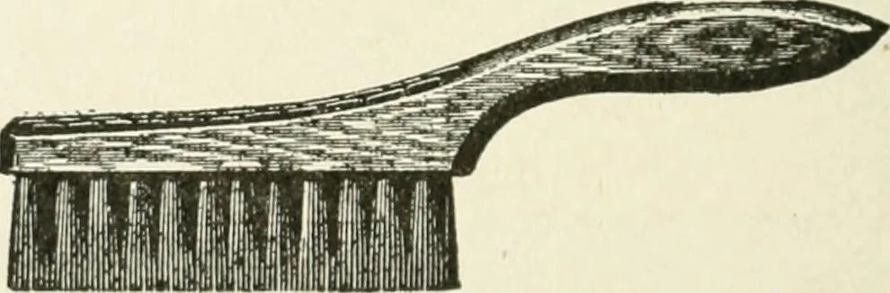An illustration from Cyclopedia of painting : containing useful and valuable information on the following subjects : adulteration of paint, blistering of paint, brushes, calcimining, carriage painting, china painting, colors, color harmony, color mixing, color testing, exterior painting, gilding, graining, house painting, marbling, mildew, oils and driers, oil painting on glass, painting a bath tub, painting in distemper, paperhanger's tools, paperhanging, pigments, plain oil painting, primary colors, priming, scenic painting, sign painting, stains, staining, stencilling, turpentine, varnishes, varnishing, water color painting, when not to paint, practical points on painting, useful information, 1908, leaf 290