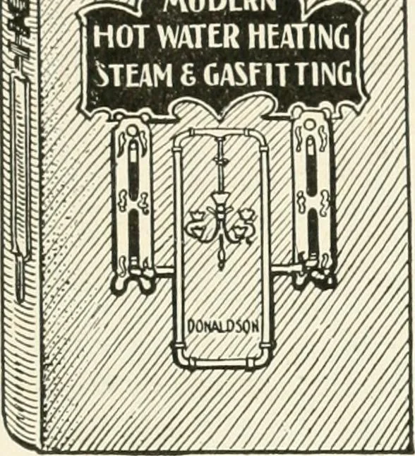An illustration from Cyclopedia of painting : containing useful and valuable information on the following subjects : adulteration of paint, blistering of paint, brushes, calcimining, carriage painting, china painting, colors, color harmony, color mixing, color testing, exterior painting, gilding, graining, house painting, marbling, mildew, oils and driers, oil painting on glass, painting a bath tub, painting in distemper, paperhanger's tools, paperhanging, pigments, plain oil painting, primary colors, priming, scenic painting, sign painting, stains, staining, stencilling, turpentine, varnishes, varnishing, water color painting, when not to paint, practical points on painting, useful information, 1908, leaf 443