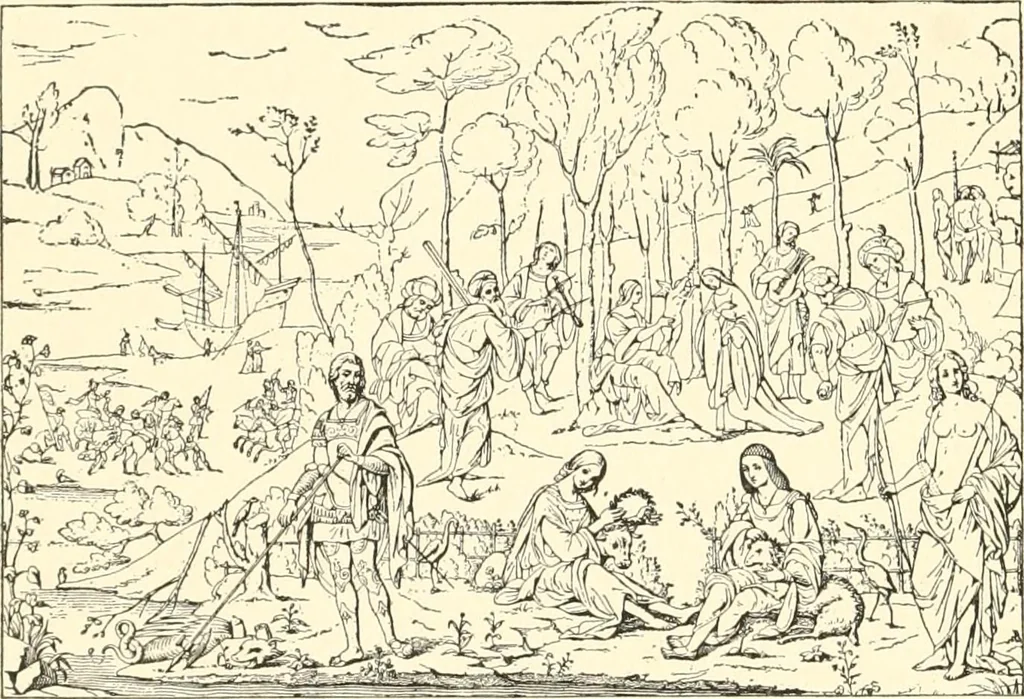 An illustration from Cyclopedia of painters and paintings, 1913, leaf 339