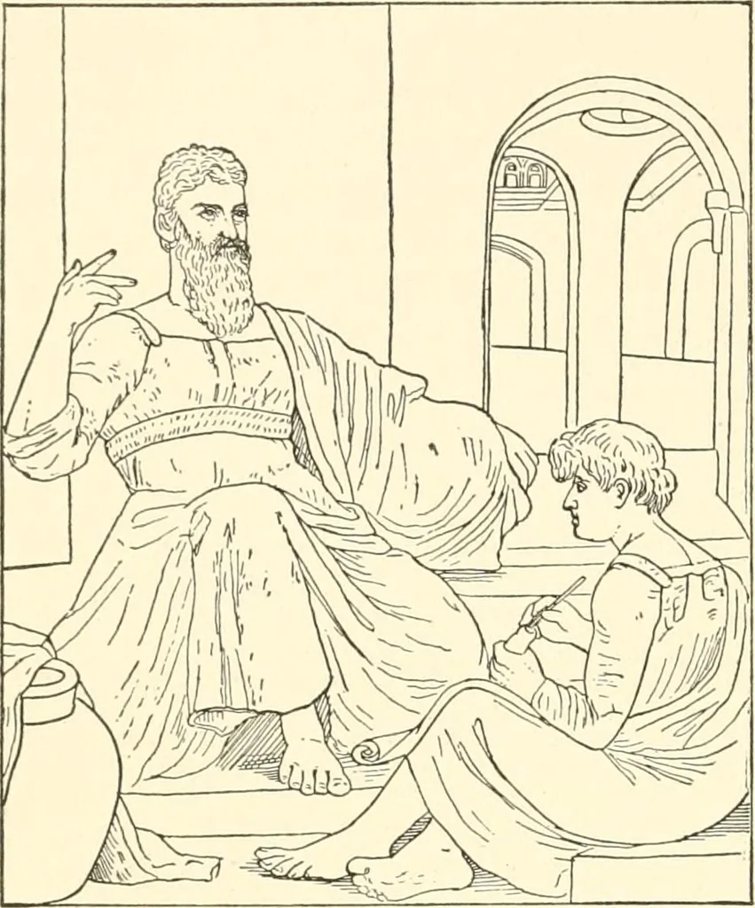 An illustration from Cyclopedia of painters and paintings, 1913, leaf 357