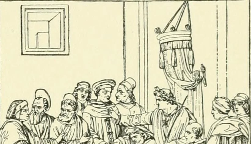 An illustration from Cyclopedia of painters and paintings, 1913, leaf 446