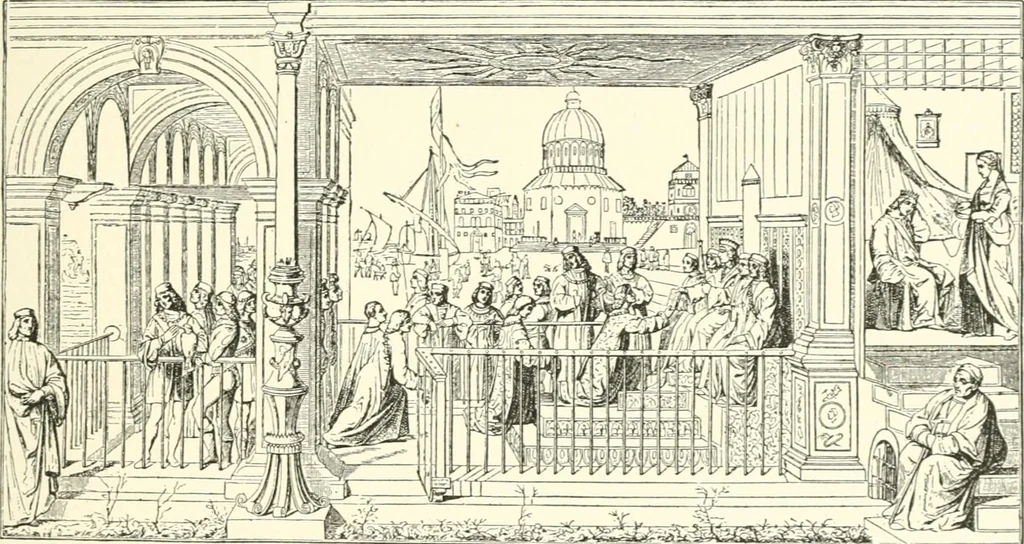 An illustration from Cyclopedia of painters and paintings, 1913, leaf 336