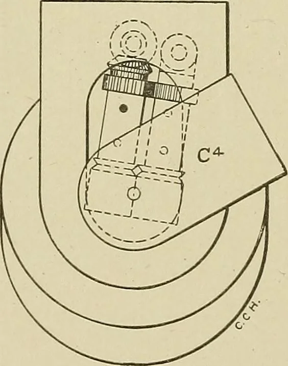 An illustration from Cyclopedia of textile work : a general reference library on cotton, woolen and worsted yarn manufacture, weaving, designing, chemistry and dyeing, finishing, knitting, and allied subjects, 1911, leaf 134