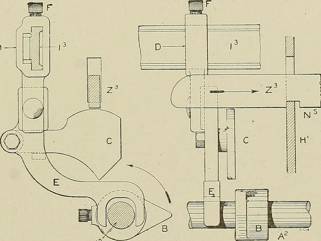 An illustration from Cyclopedia of textile work : a general reference library on cotton, woolen and worsted yarn manufacture, weaving, designing, chemistry and dyeing, finishing, knitting, and allied subjects, 1911, leaf 277