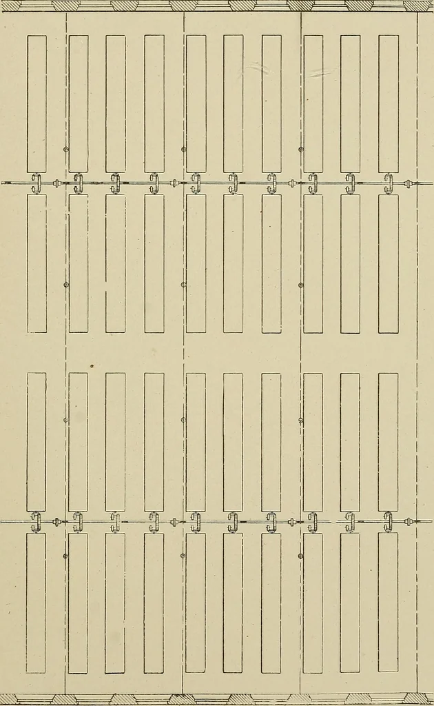 An illustration from Cyclopedia of textile work : a general reference library on cotton, woolen and worsted yarn manufacture, weaving, designing, chemistry and dyeing, finishing, knitting, and allied subjects, 1911, leaf 303