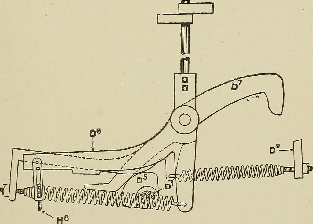 An illustration from Cyclopedia of textile work : a general reference library on cotton, woolen and worsted yarn manufacture, weaving, designing, chemistry and dyeing, finishing, knitting, and allied subjects, 1911, leaf 359