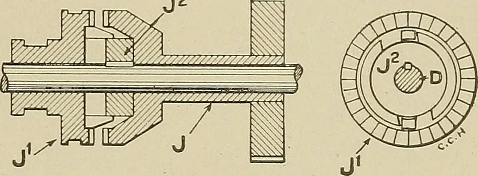An illustration from Cyclopedia of textile work : a general reference library on cotton, woolen and worsted yarn manufacture, weaving, designing, chemistry and dyeing, finishing, knitting, and allied subjects, 1911, leaf 369